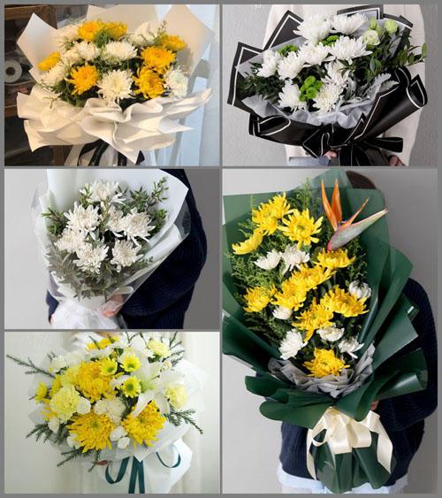 贵州毕节市金沙县城关镇红岩村白事花束代送